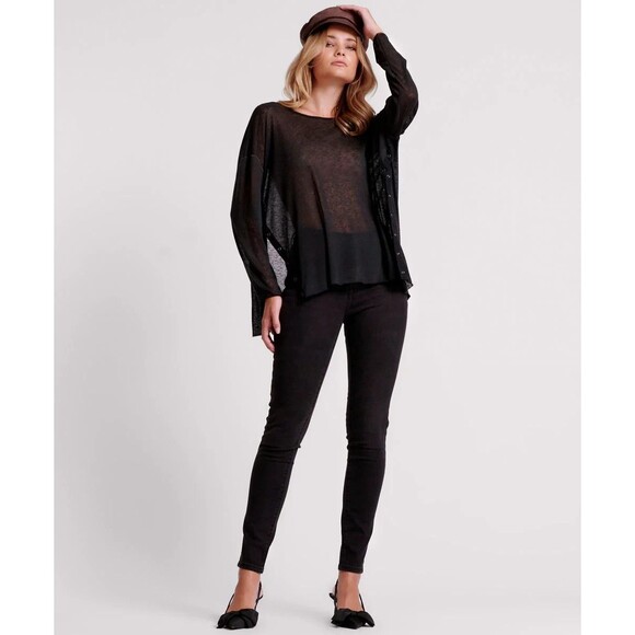 One Teaspoon Womens Petite Size 26P Black Punk Freebird II NWT - Picture 1 of 9